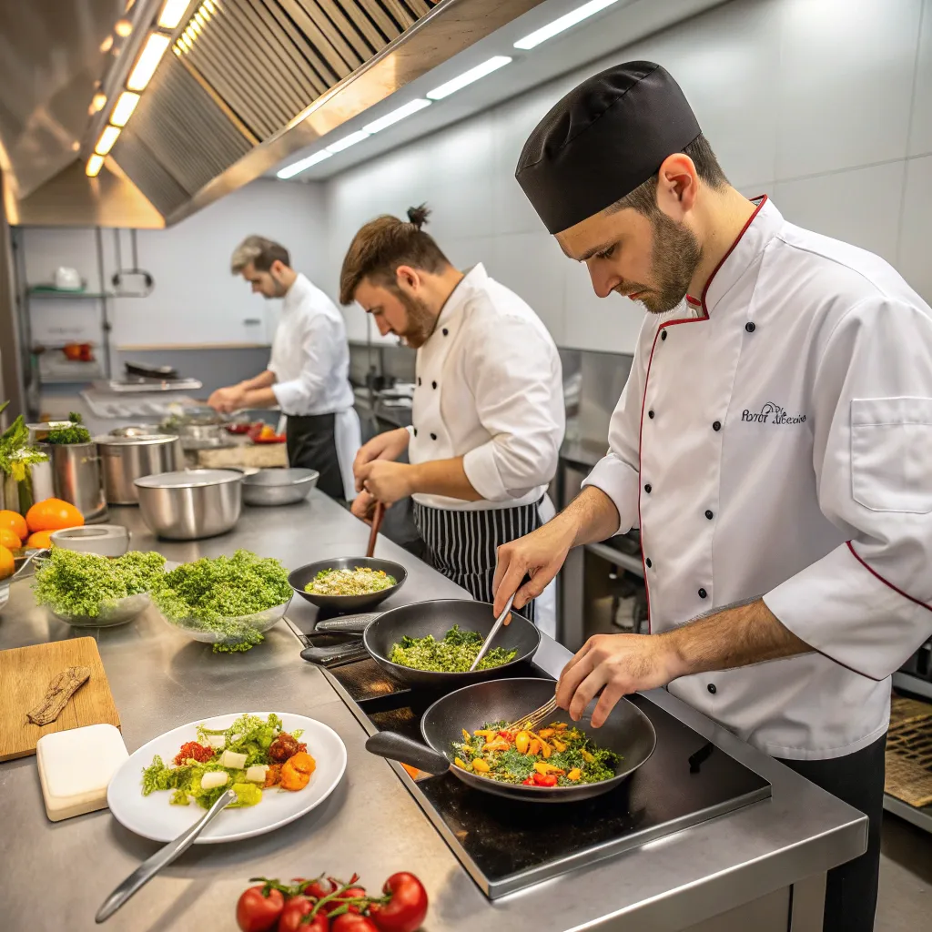 Professional chefs at NALVERION cooking school